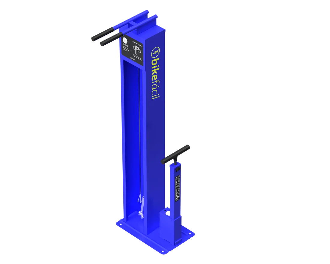 Totem de manutenção de bicicletas