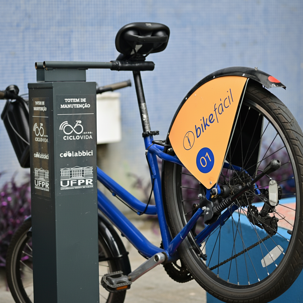 totem de reparos para bicicletas